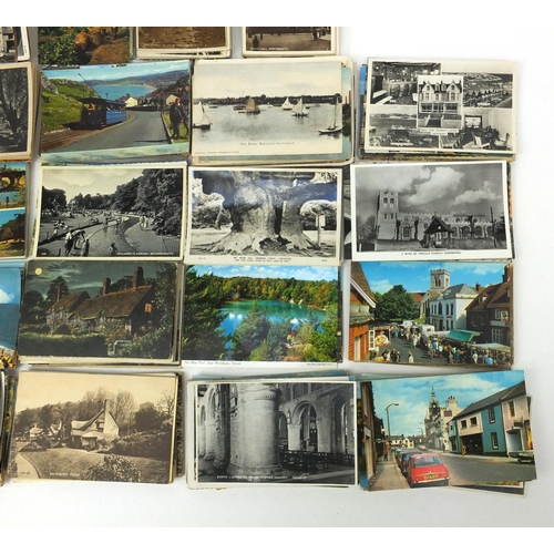 728 - Box of assorted topographical postcards including New Forest, Dorset, Bournemouth, Weston Super Mare... 