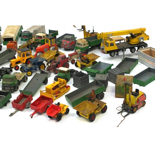 301 - Large selection of assorted die cast vehicles including Corgi, Dinky and Liebherr examples