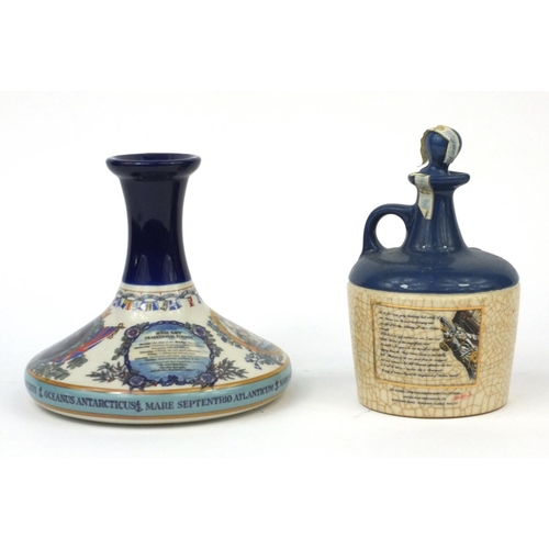 471 - Seton pottery Lambs Navy Rum decanter and a Wade Pusser's Rum decanter