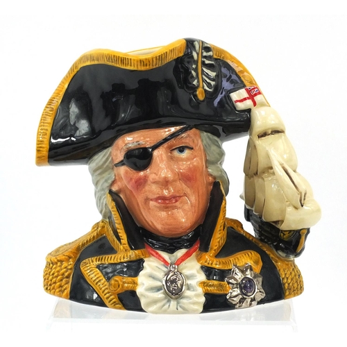 527 - Collectable china including a large Royal Doulton Lord Nelson Toby Jug, Goebel Monk cruet, miniature... 