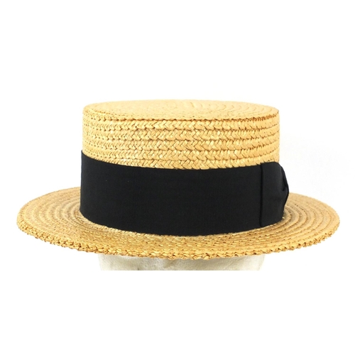 480 - Italian Florence straw boater, size 7