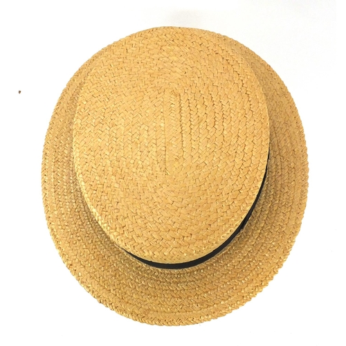 480 - Italian Florence straw boater, size 7