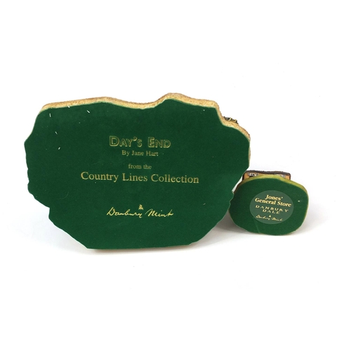 2232 - Danbury Mint cottages and models including seaside special from country lines collection, the river ... 