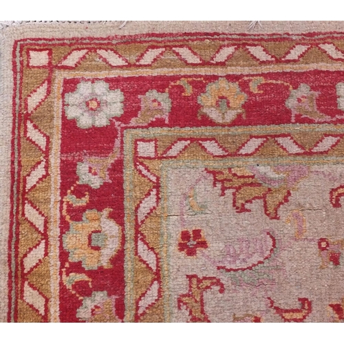 2018 - Rectangular Afghan Ziegler carpet runner, the central field having all over stylised floral motifs, ... 