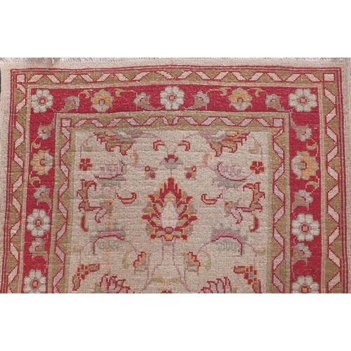 2018 - Rectangular Afghan Ziegler carpet runner, the central field having all over stylised floral motifs, ... 