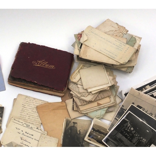 326 - Large collection of ephemera relating to W H Myddletom, including letters and black and white photog... 