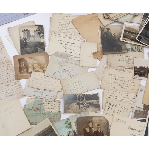 326 - Large collection of ephemera relating to W H Myddletom, including letters and black and white photog... 