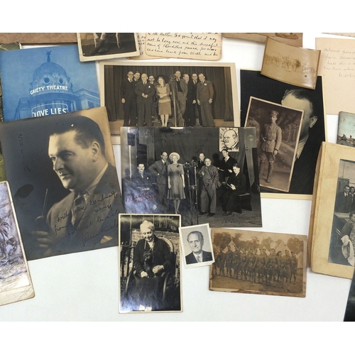 326 - Large collection of ephemera relating to W H Myddletom, including letters and black and white photog... 