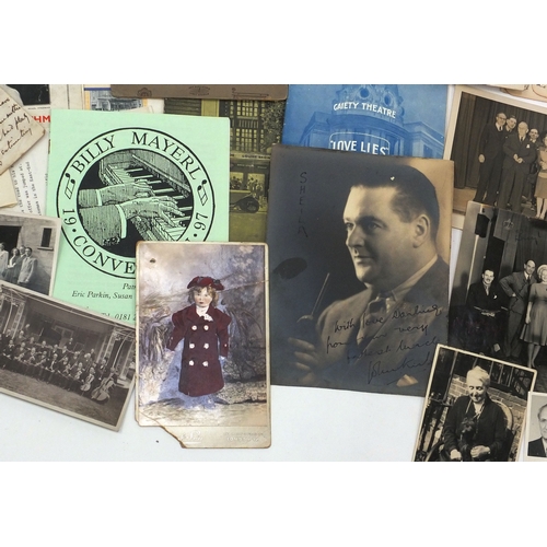 326 - Large collection of ephemera relating to W H Myddletom, including letters and black and white photog... 