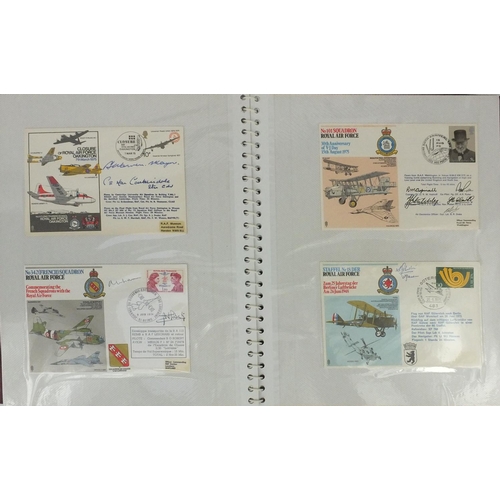 329 - Predominantly signed Military interest first day covers including No.101 Squadron Royal Air Force 30... 