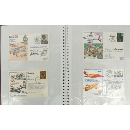 329 - Predominantly signed Military interest first day covers including No.101 Squadron Royal Air Force 30... 