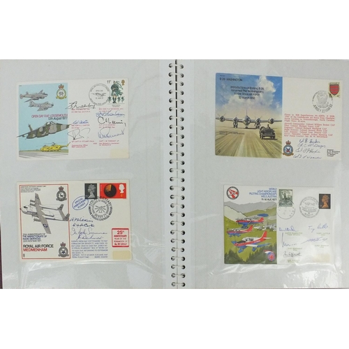 329 - Predominantly signed Military interest first day covers including No.101 Squadron Royal Air Force 30... 