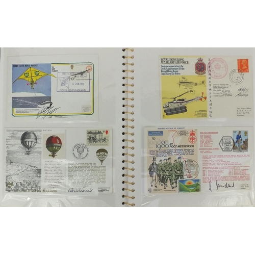 329 - Predominantly signed Military interest first day covers including No.101 Squadron Royal Air Force 30... 