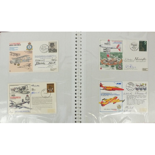 329 - Predominantly signed Military interest first day covers including No.101 Squadron Royal Air Force 30... 