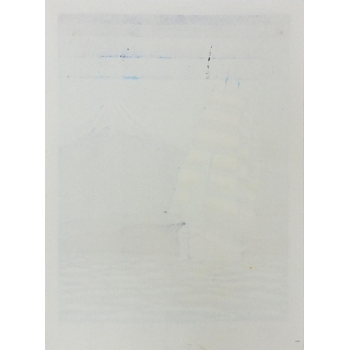 597 - Five unframed Japanese pencil signed limited edition screen prints, each of Mount Fuji, various numb... 