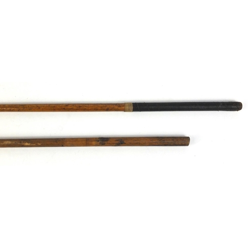 309 - Two antique wooden shafted golf clubs comprising MacDonald putter and Morrisson Williams 2 iron