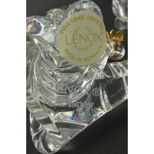 2188 - Seven Lenox lead crystal figures from the Winnie The Pooh series by Disney, including Owl and Rabbit... 