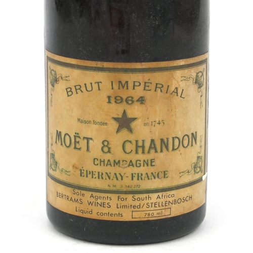 2090 - 78ml bottle of 1964 Moët & Chandon champagne