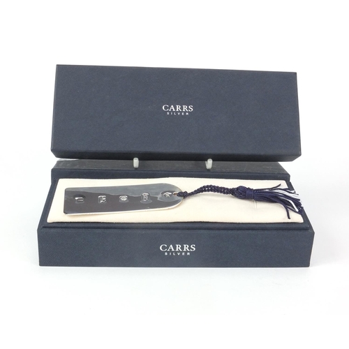 2297 - Carrs 925 silver bookmark with box