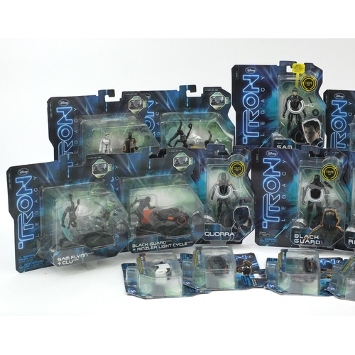 690 - Collection of Tron Legacy 2010 action figures in original packaging