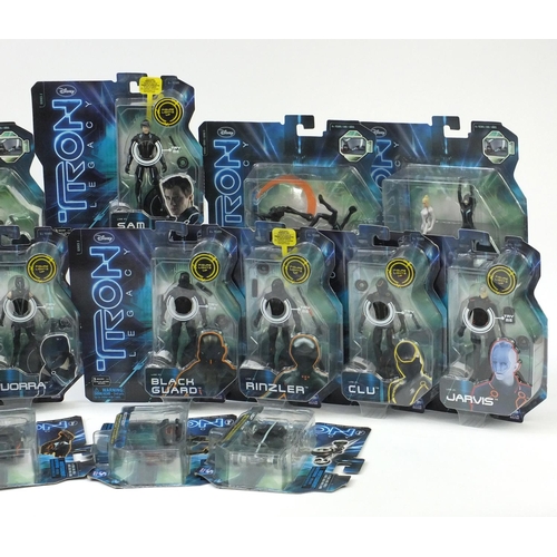 690 - Collection of Tron Legacy 2010 action figures in original packaging