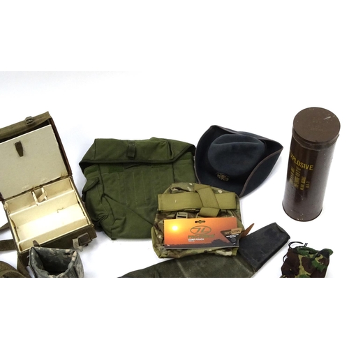 803 - Collection of Militaria including clothes and bags