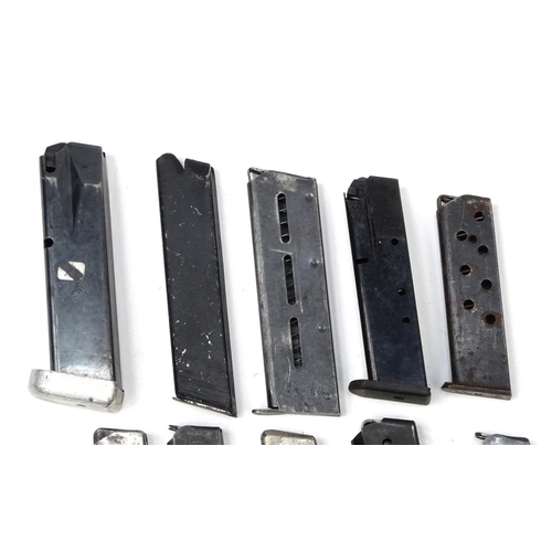 797 - Ten pistol magazines including Walther and Vostok examples