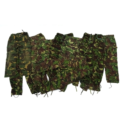 808 - Ten British Military DPM camo trousers, various sizes and patterns