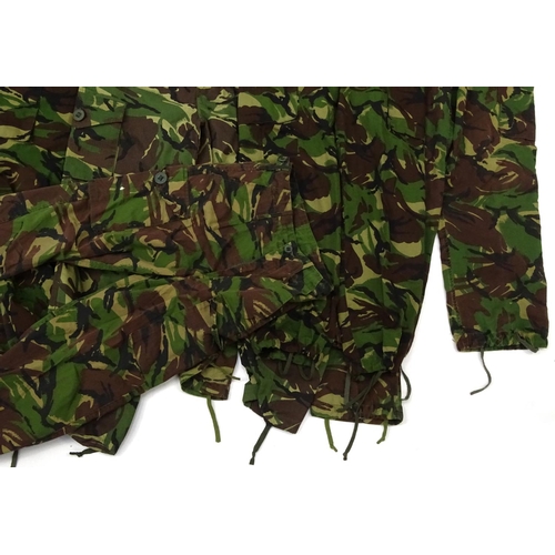 808 - Ten British Military DPM camo trousers, various sizes and patterns