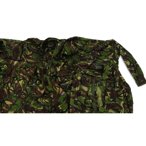 807 - Ten British Military DPM camo combat smocks, various sizes