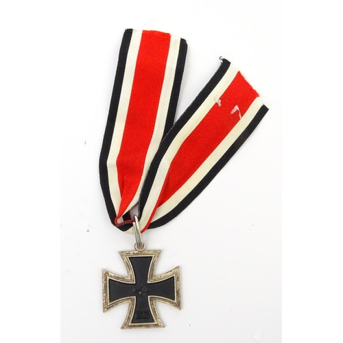 786 - German Military style knights cross with ribbon