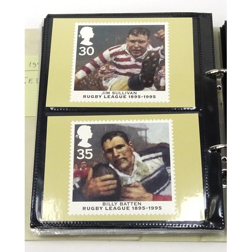 753 - Three albums of PQ stamp cards