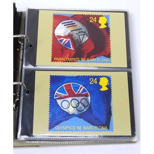 753 - Three albums of PQ stamp cards