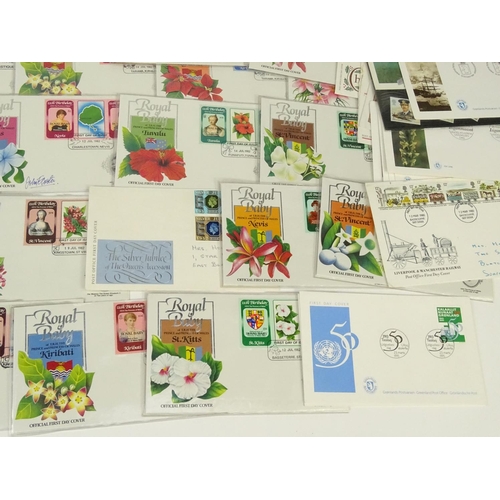 752 - Small selection of stamp first day covers