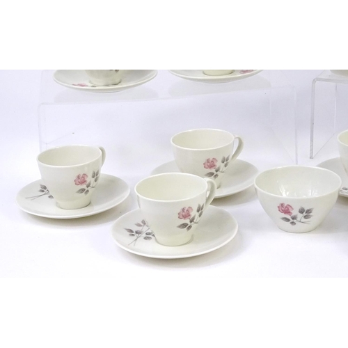 231 - Royal Doulton Pillar Rose patterned eight place coffee service