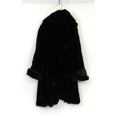 696 - Weald Furriers Scotch Mole fur coat, 110cm in length