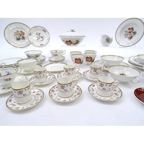 583 - Assorted dinner and teawares including Susie Cooper and Wedgwood examples