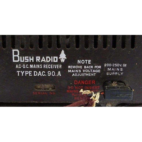 238 - Retro Bakelite Bush radio, 30cm long