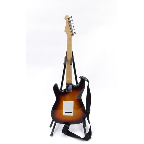 714 - Aria electric guitar STG-series with protective carry case