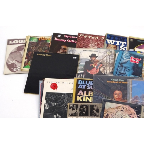 616 - Collection of mostly Blues LP vinyl records including Bo Diddley, John lee Hooker, Albert King, Jimm... 