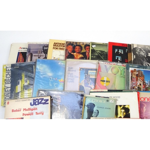 614 - Collection of mostly Jazz LP vinyl records including Stanley Home, Randy Western, George Benson etc ... 