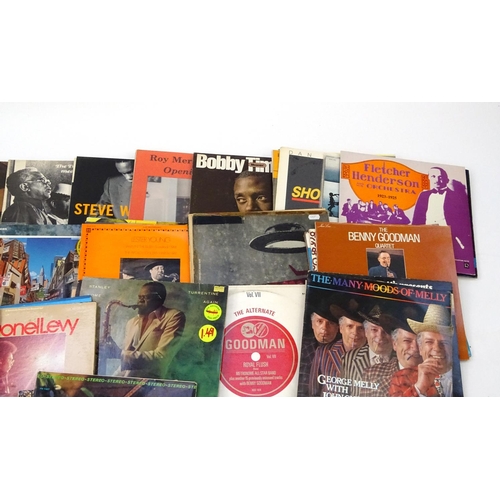 614 - Collection of mostly Jazz LP vinyl records including Stanley Home, Randy Western, George Benson etc ... 