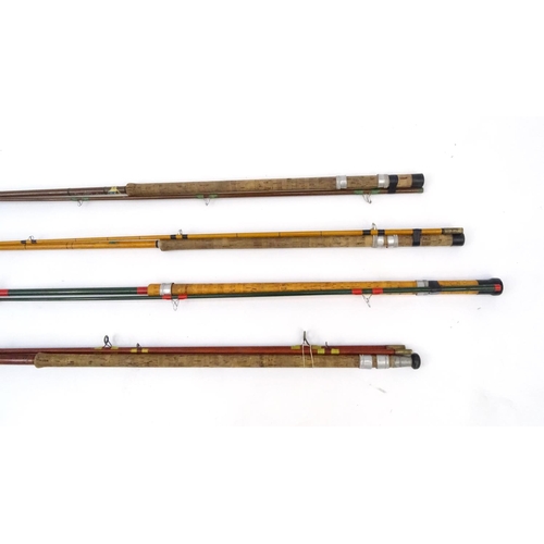 558 - Group of vintage fishing rods including Chapman and Superflex