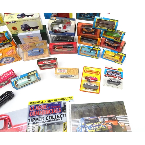 288 - Selection of boxed die cast collectors vehicles including Solido, Matchbox and Corgi examples