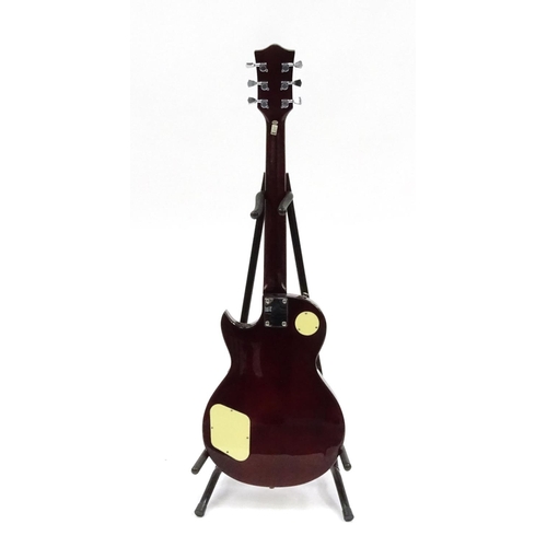 2169 - Rockburn electric guitar with six strings, 104cm in length