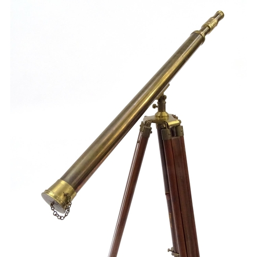 765 - Brass telescope on stand