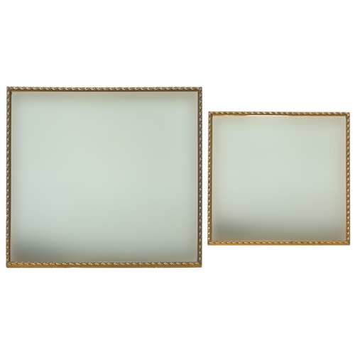 176 - Two large gilt framed mirrors, the largest 118cm x 106cm