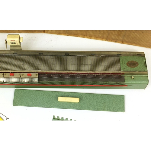 596 - Vintage Swiss Passap knitting machine with instruction