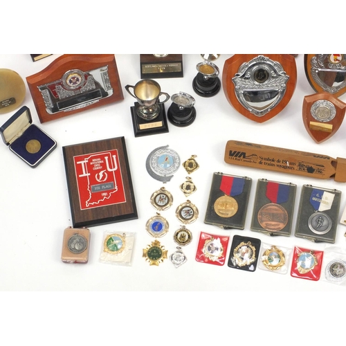 143 - Large collection of athletics medals, trophy's and ephemera, predominately relating to Judith Ellen ... 