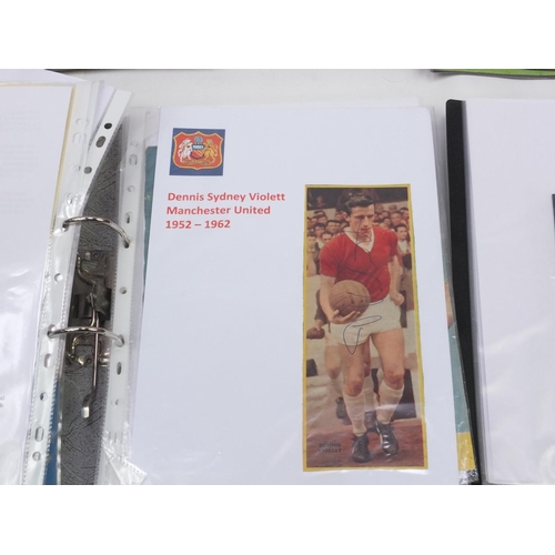 147 - Extensive collection of Manchester united memorabilia including autographs, programmes, tickets, let... 